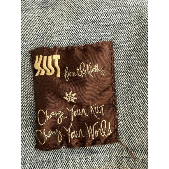 Vintage Kut From THe Kloth Boyfriend Jean Shorts Chloe Size Large Pockets - Picture 8 of 8